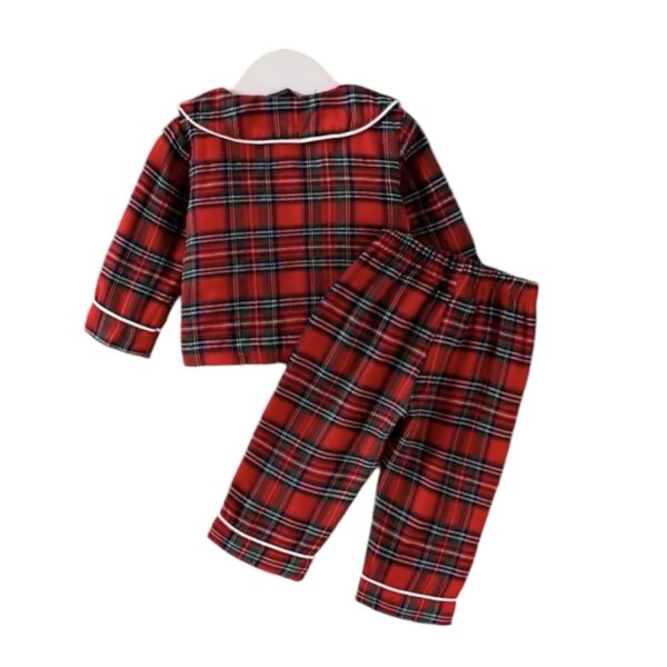 Itty Bitty Red Check Christmas Pyjamas/ PJ set - Image 2