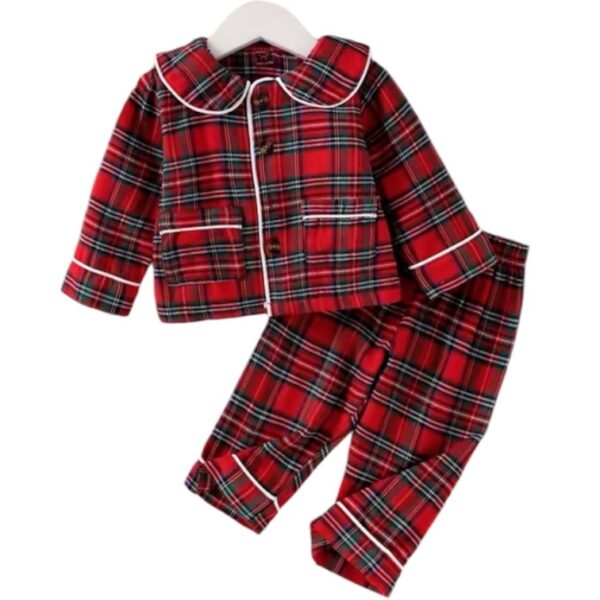 Itty Bitty Red Check Christmas Pyjamas/ PJ set