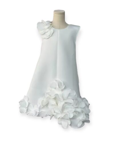 Itty Bitty White Statement Flower Dress