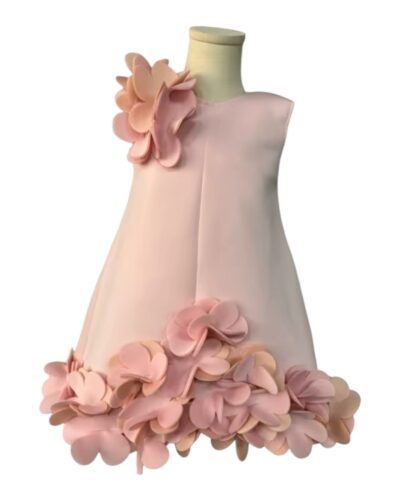 Itty Bitty Pink Statement Flower Dress