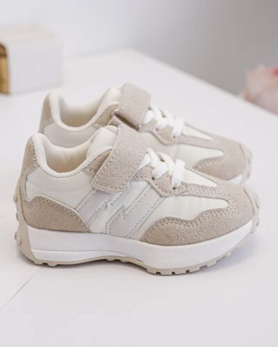 Itty Bitty Beige & White 327 Trainers