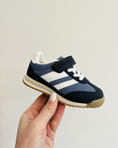 Itty Bitty Kids Navy & White Stripe Trainers