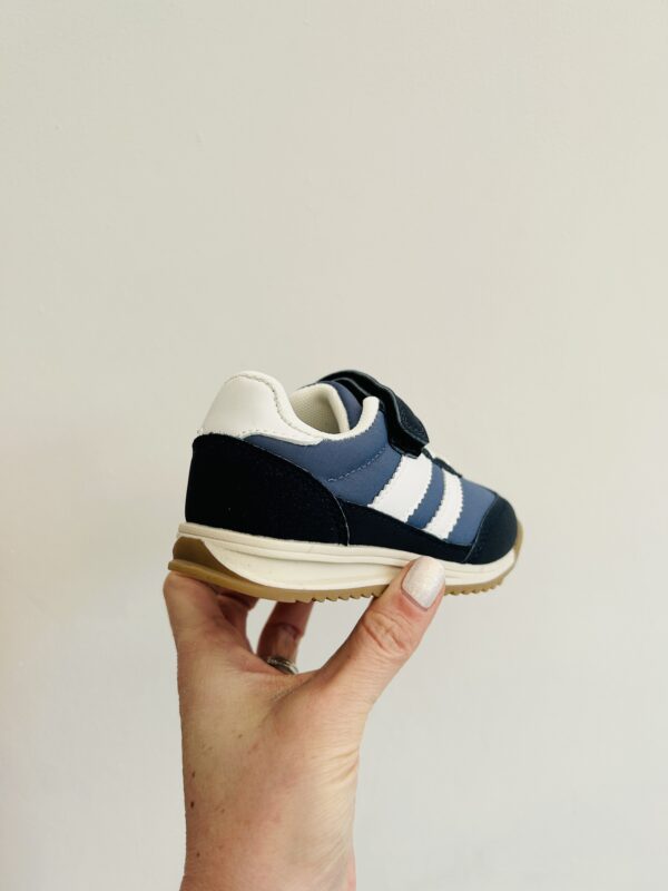 Itty Bitty Kids Navy & White Stripe Trainers - Image 4