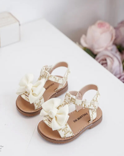 Itty Bitty Beige Bora Bora Bow Sandals