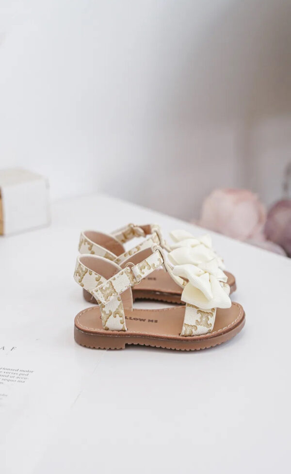 Itty Bitty Beige Bora Bora Bow Sandals