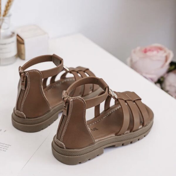Itty Bitty Tan Celina Multi Strap Sandals - Image 2