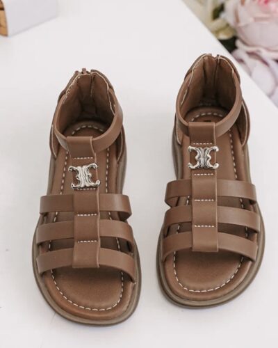 Itty Bitty Tan Celina Multi Strap Sandals