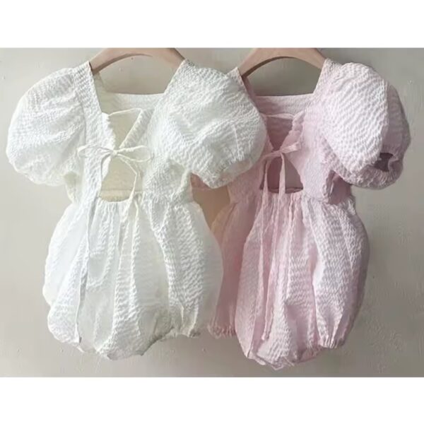 Itty Bitty Puff Sleeve Romper