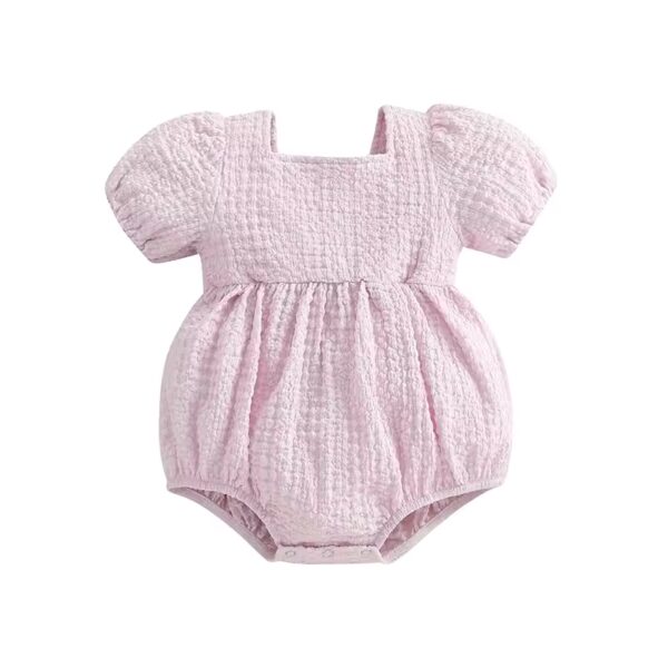 Itty Bitty Puff Sleeve Romper - Image 3