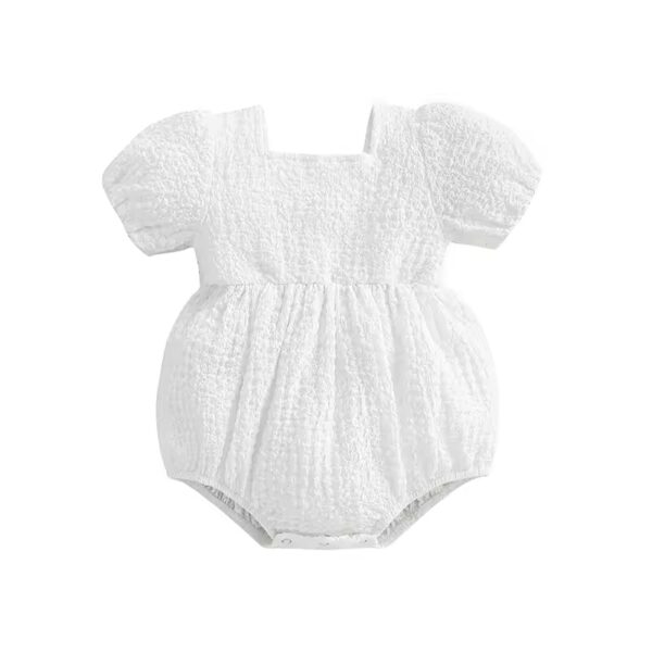 Itty Bitty Puff Sleeve Romper - Image 4