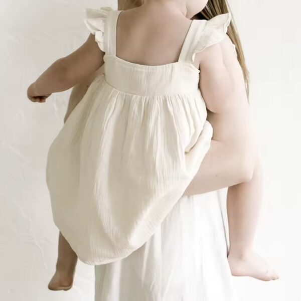 Itty Bitty Natural Cheesecloth Dress - Image 3