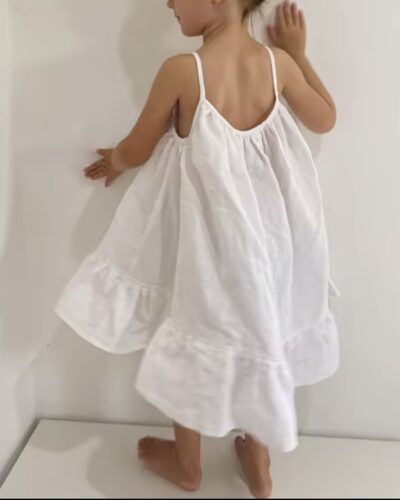 Itty Bitty White Cotton Summer Dress