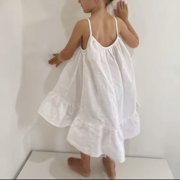 Itty Bitty White Cotton Summer Dress