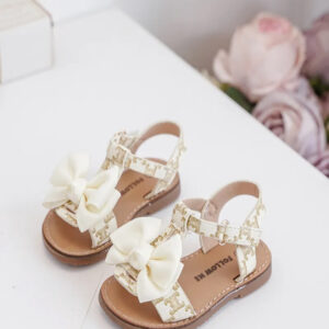 Itty Bitty Beige Bora Bora Bow Sandals