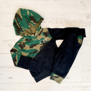 Itty Bitty Personalised Camouflage Print Tracksuit