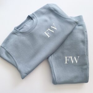 Itty Bitty Cool Blue White Sparkle Personalised Tracksuit