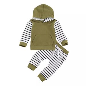 Itty Bitty Khaki & Stripe Tracksuit