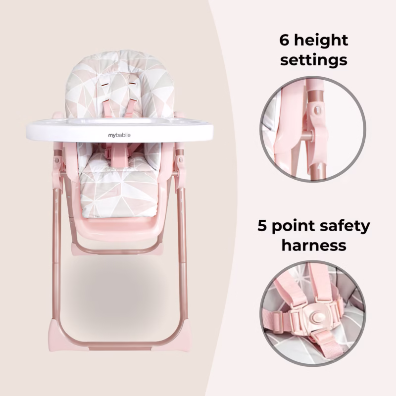 MBHC8 Premium Highchair – Rose Gold