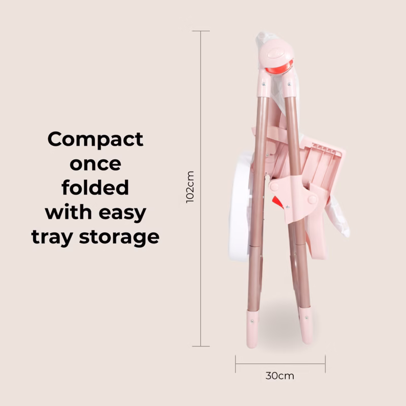 MBHC8 Premium Highchair – Rose Gold