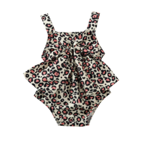 Itty Bitty Animal Statement Bow Romper