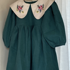 Baby Girl Dresses UK — Boutique Collection for Your Little Princess 11 Itty Bitty Green Embroidered Collar Dress