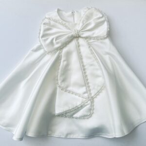 Baby Girl Dresses UK — Boutique Collection for Your Little Princess 30 Itty Bitty White Pearl Bow Sleeveless Dress