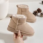 Itty Bitty Beige Snuggle Boots