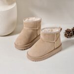 Itty Bitty Beige Snuggle Boots