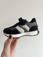 Itty Bitty Black & Distressed White 327 Trainers Itty Bitty Black & Distressed White 327 Trainers