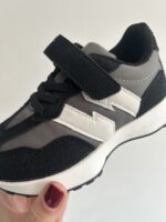 Itty Bitty Black & Distressed White 327 Trainers Itty Bitty Black & Distressed White 327 Trainers