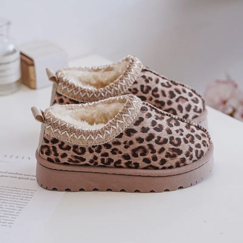Itty Bitty Leopard Print Tazz Clog Boots