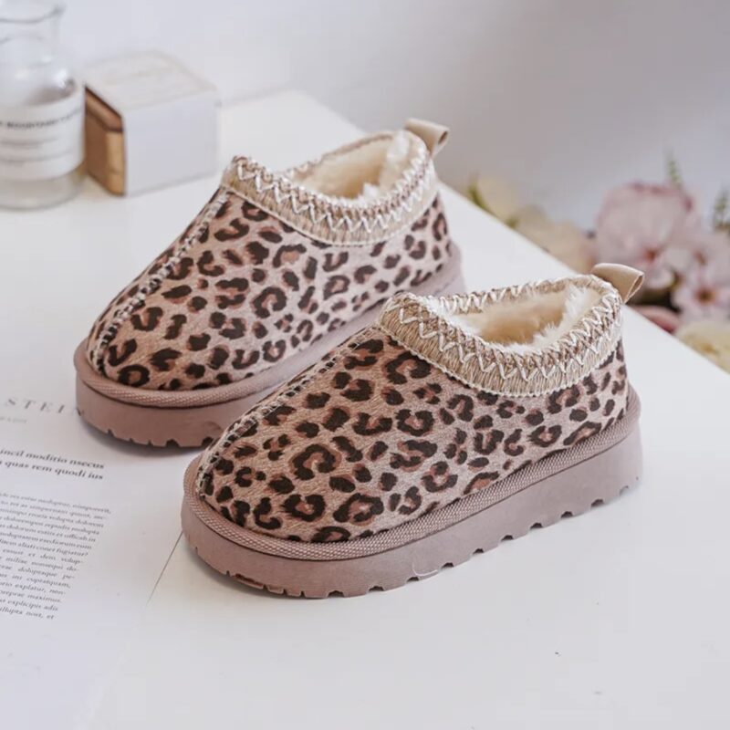Itty Bitty Leopard Print Tazz Clog Boots