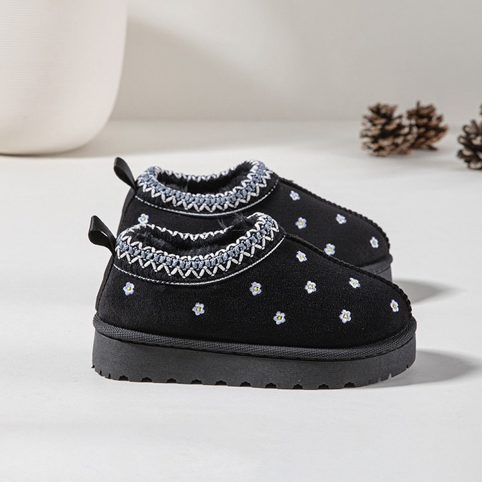 Itty Bitty Limited Edition Black Flower Tazz Beige Clogs Itty Bitty Limited Edition Black Flower Tazz Beige Clogs