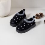 Itty Bitty Limited Edition Black Flower Tazz Beige Clogs Itty Bitty Limited Edition Black Flower Tazz Beige Clogs