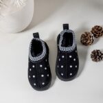 Itty Bitty Limited Edition Black Flower Tazz Beige Clogs Itty Bitty Limited Edition Black Flower Tazz Beige Clogs