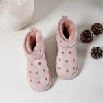 Itty Bitty Limited Edition Pink Strawberries Snuggle Boots Itty Bitty Limited Edition Pink Strawberries Snuggle Boots