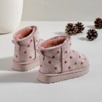 Itty Bitty Limited Edition Pink Strawberries Snuggle Boots Itty Bitty Limited Edition Pink Strawberries Snuggle Boots