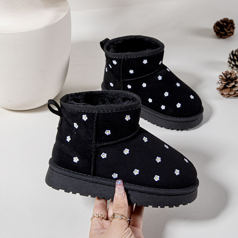 Itty Bitty Limited Edition Black Flower Snuggle Boots Itty Bitty Limited Edition Black Flower Snuggle Boots