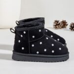Itty Bitty Limited Edition Black Flower Snuggle Boots Itty Bitty Limited Edition Black Flower Snuggle Boots