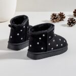 Itty Bitty Limited Edition Black Flower Snuggle Boots Itty Bitty Limited Edition Black Flower Snuggle Boots