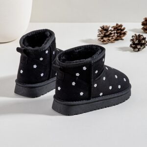 Itty Bitty Limited Edition Black Flower Snuggle Boots