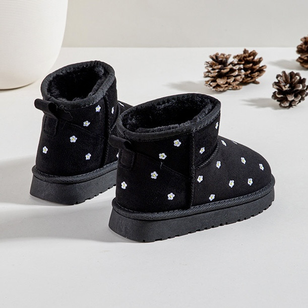 Itty Bitty Limited Edition Black Flower Snuggle Boots Itty Bitty Limited Edition Black Flower Snuggle Boots