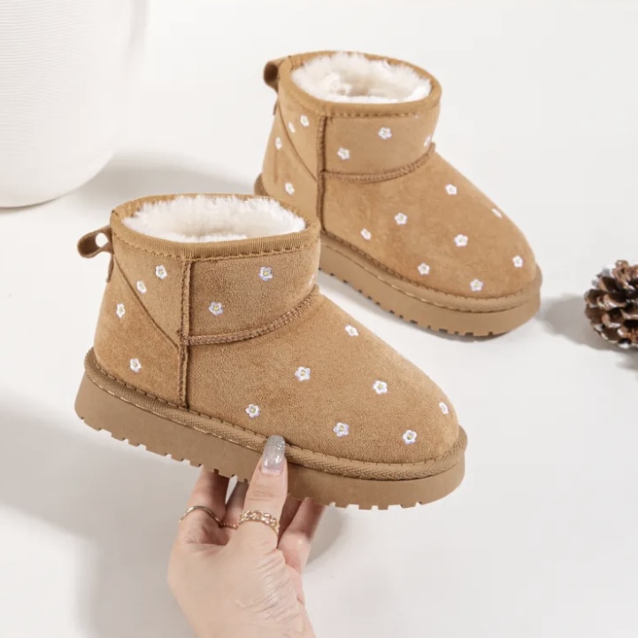 Itty Bitty Limited Edition Flower Camel Snuggle Boots