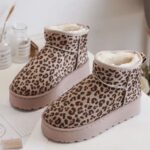 Itty Bitty Adults Leopard Printed Snuggle Boots