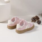 Itty Bitty Kids Pink Stripe Bold Sole Trainers