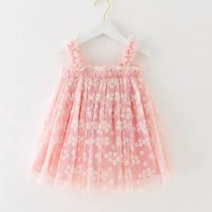 Baby Girl Dresses UK — Boutique Collection for Your Little Princess 3 Itty Bitty Girl Pink Flower Print Strap Tutu Dress