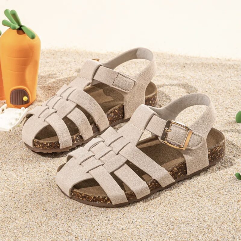 Itty Bitty Kids Beige Gladiator Sandals