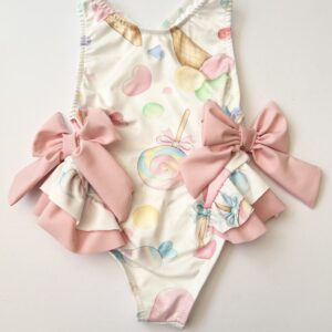 Itty Bitty Girls Sweetie Candy Bow Swimsuit
