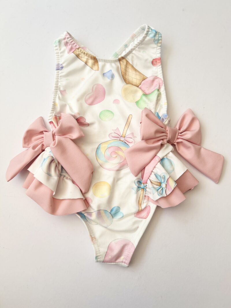 Itty Bitty Girls Sweetie Candy Bow Swimsuit