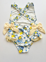 Itty Bitty Girls Sicilian lemon Bow Swimsuit